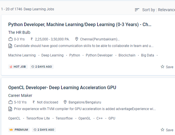 Deep Learning internship jobs in Uae