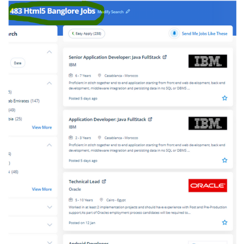 HTML 5 internship jobs in Uae