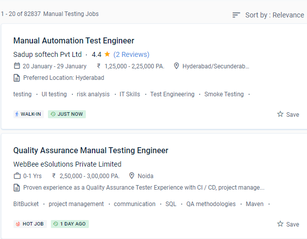 Software Testing (Manual) internship jobs in Uae