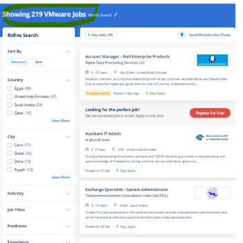 Vmware internship jobs in Abu Dhabi
