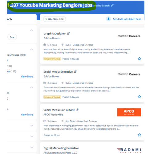 YouTube Marketing internship jobs in Ras Al Khaimah